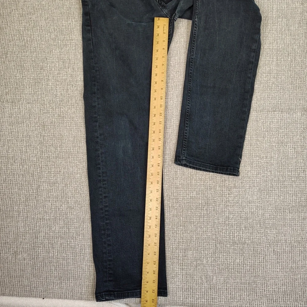 Levi's 505 Jeans Regular Fit Black Wash Denim Pants Mens‎ Size 34x33 (36x34)